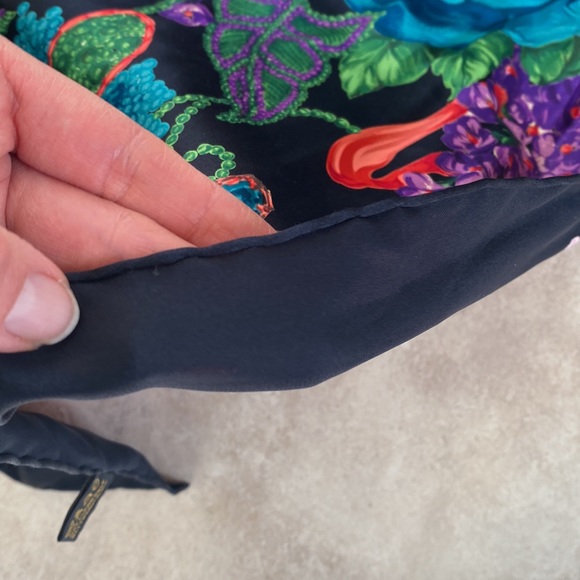 Lanvin Paris Silk Floral Scarf 🧣 - Picture 5 of 5